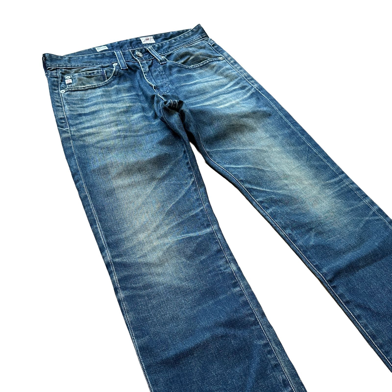 AG MATCHBOX SLIM STRAIGHT デニム USA製 濃紺 28 極美品】 AG マッチ 
