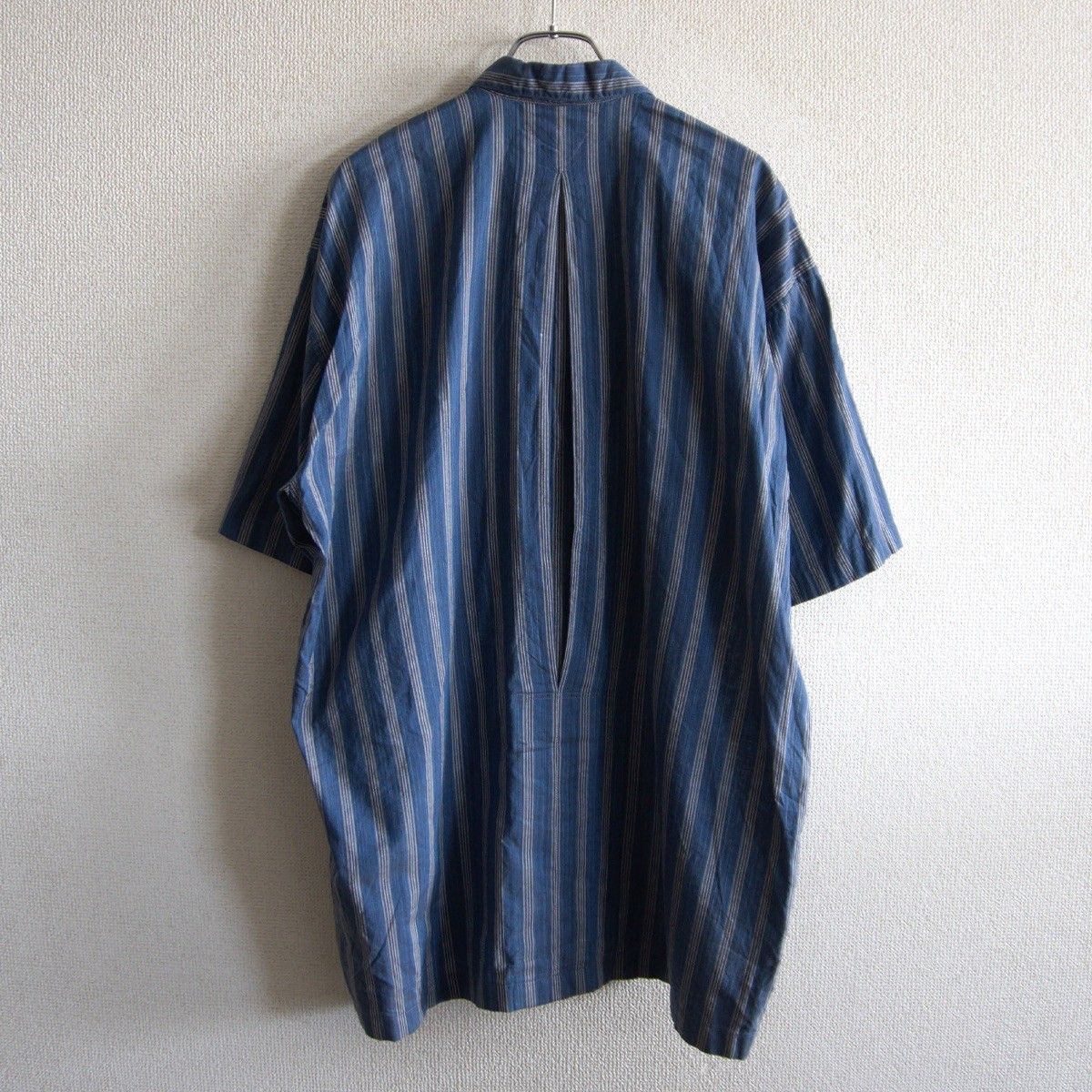90s/imタグ】im ISSEY MIYAKE【ストライプ オープンカラー シャツ】 M 