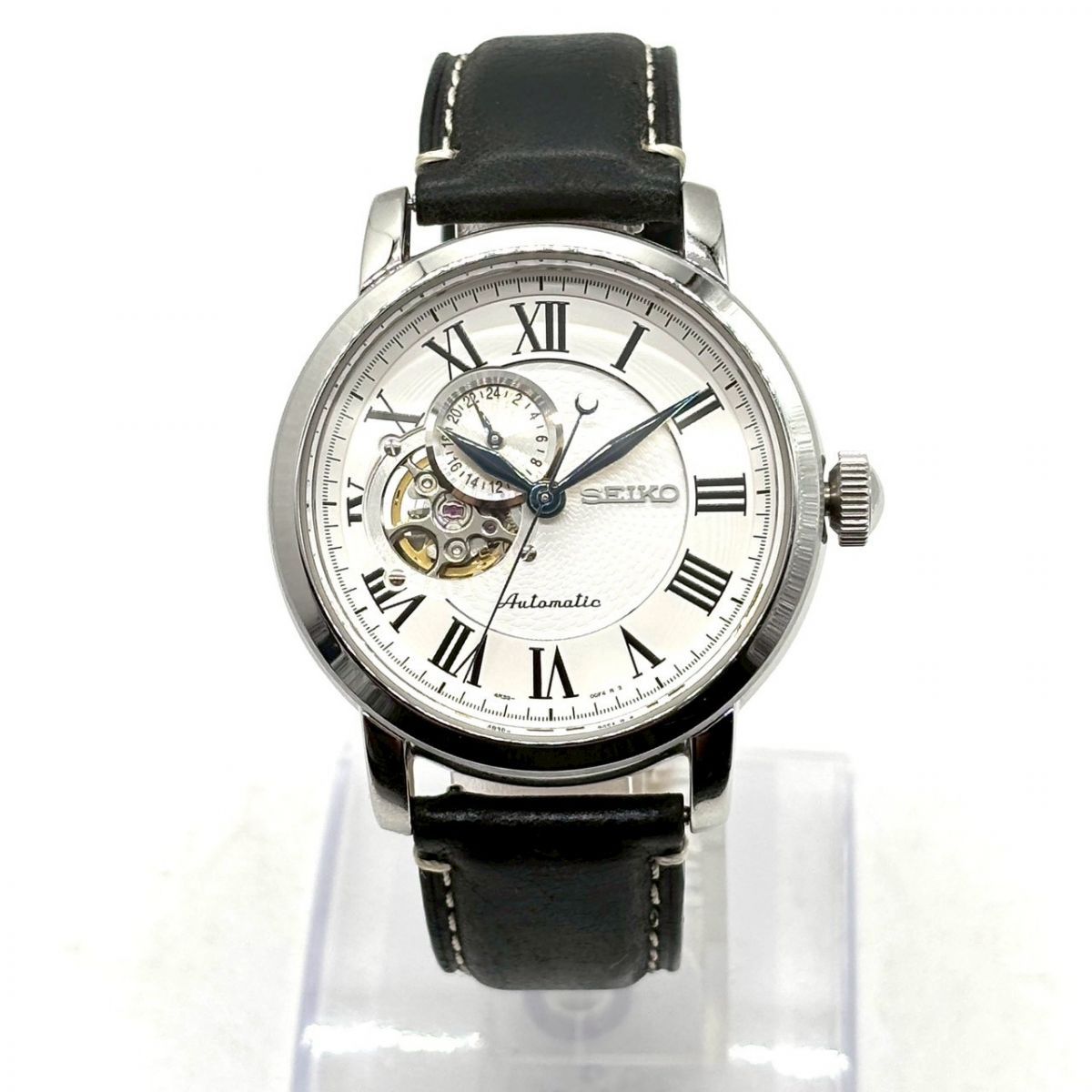 静謐に時を刻む】 SEIKO 腕時計 プレザージュ メカニカル オープン 
