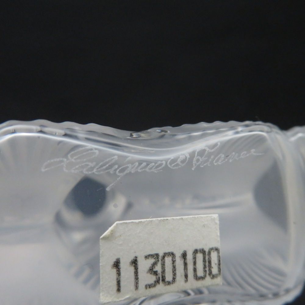 ラリック 美品 LALIQUE ラリック 香水瓶 Deux Fleurs ドゥフルール 二 