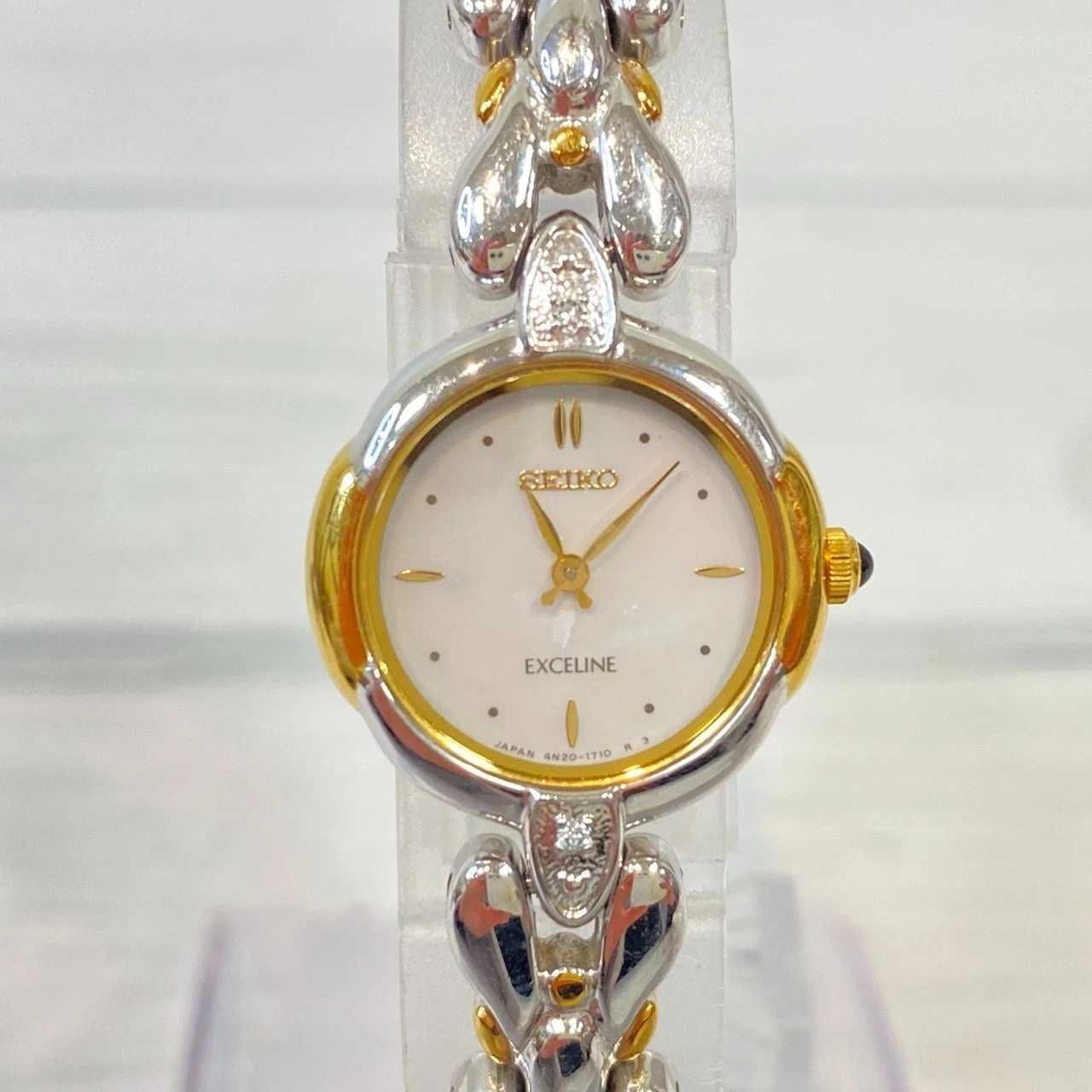 塩】稼働品♪ セイコー SEIKO エクセリーヌ EXCELINE 4N20-1060 腕時計