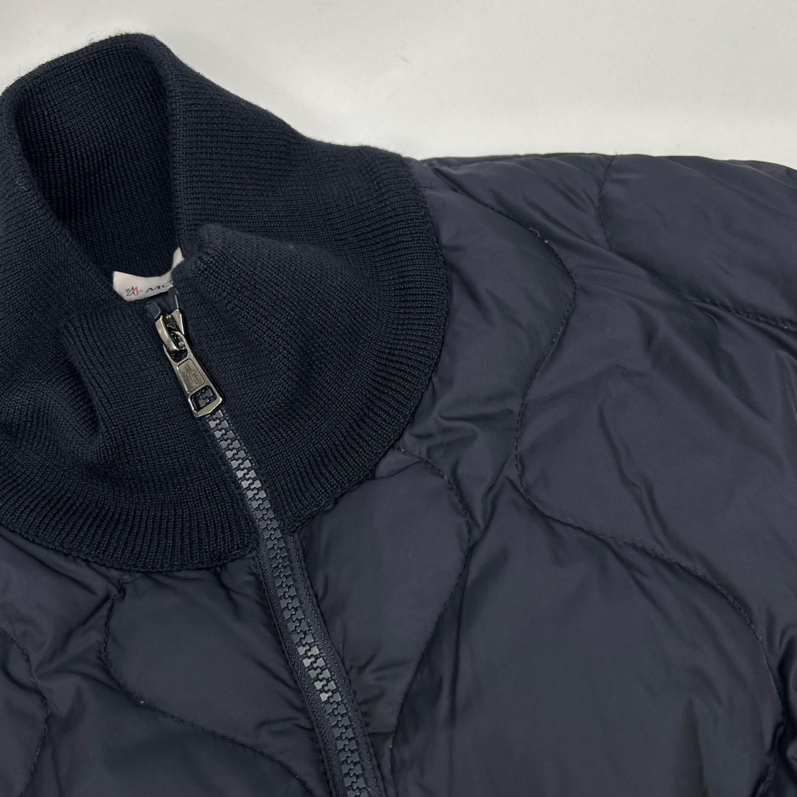 MONCLER モンクレール ﾈｲﾋﾞｰ MAGLIONE TRICOT CARDIGAN ﾆｯﾄ切替ﾀﾞｳﾝ 