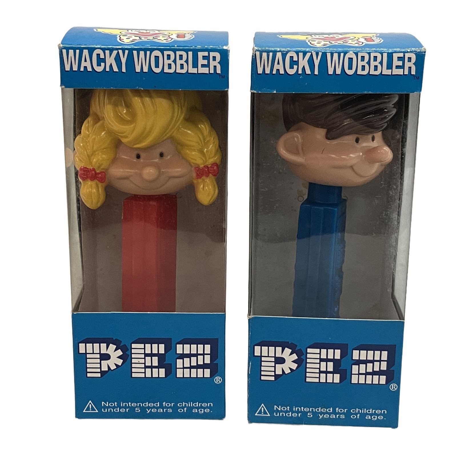 PEZ Wacky Wobbler 男の子と女の子 Funko PEZ WACKY WOBBLER 首振りドール 男の子 女の子 ボビングヘッド