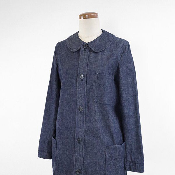 希少 コムデギャルソン コムコム 丸襟 コート COMME des GARCONS COMME des GARCONS ◇ デニム 丸襟 コート