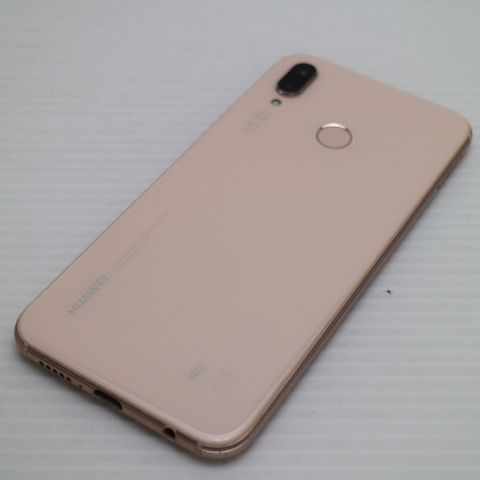 美品 HWV32 HUAWEI P20 lite サクラピンク スマホ 即日発送 スマホ 白