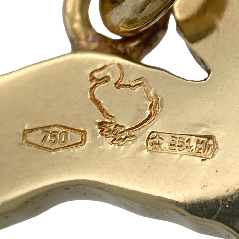 ポメラート Pomellato ドド DoDo ウサギ ネックレス K18YG 1.2g