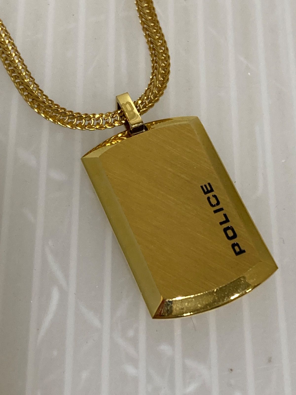 店頭同時販売品〉POLICE ポリス ドッグタグ ネックレス - メルカリ