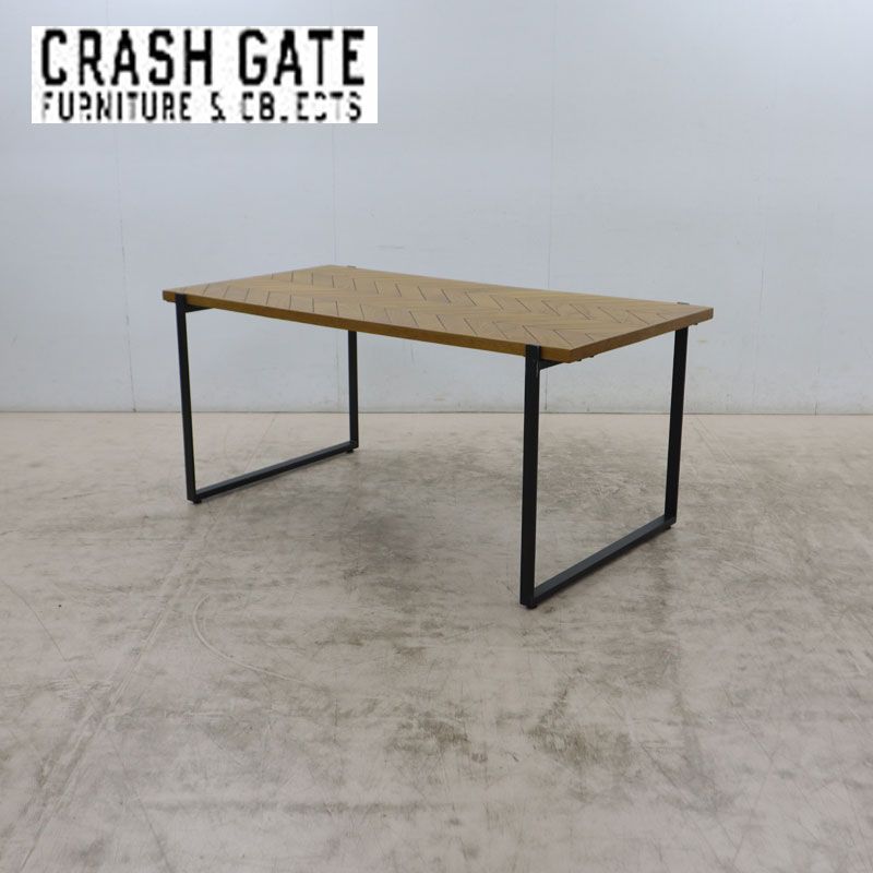 CRASH GATE(クラッシュゲート)/ノットアンティークスのGYPSY(ジプシー)ベンチです。オーク材にスチールを合わせたデザインはブルックリンスタイルやインダストリアルな空間に♪ Knot antiques GYPSY BENCH / ノットアンティークス ジプシー ベンチ