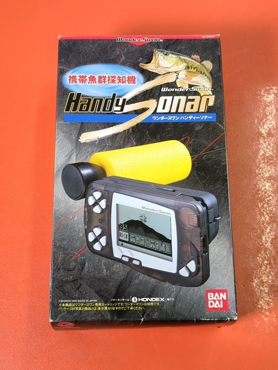 付属品完備　携帯魚群探知機 ワンダースワン ハンディーソナー　ワンダースワンソフト　箱取扱説明書付き