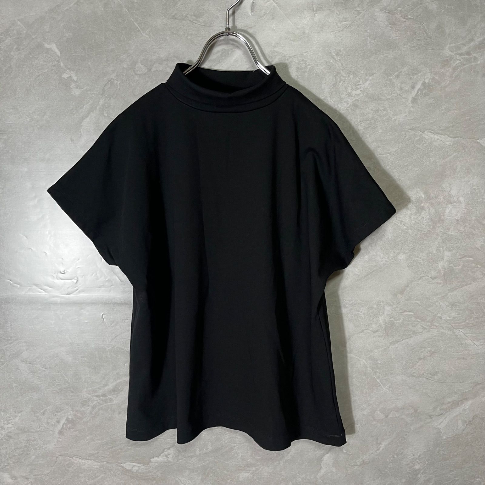 中川政七商店 ハイネック ショート スリーブ Tシャツ カットソー 黒