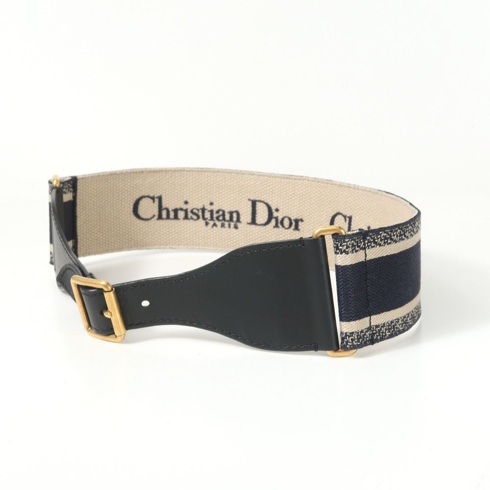 ■美品■Christian Dior クリスチャンディオール ベルト サイズ75 ロゴ刺繍 ブランド古着【中古】20260424/RA8815 Christian Dior - □美品□Christian Dior クリスチャンディオール