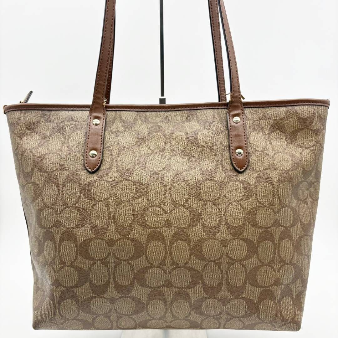 COACH レザービジネスバッグ ブラウン 2WAY A4 シグネチャー COACH（コーチ） バッグ メンズ ビジネスバッグ ブリーフケース