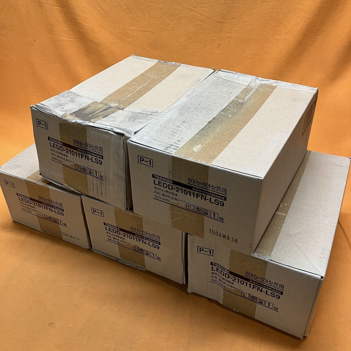 LED一体形ダウンライト(5個セット) 東芝 LEDD-21011FN-LS9 φ100 昼白色