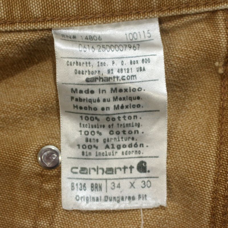 00s Carhartt ダブルニー ダック ペインターパンツ メンズ 表記34×30
