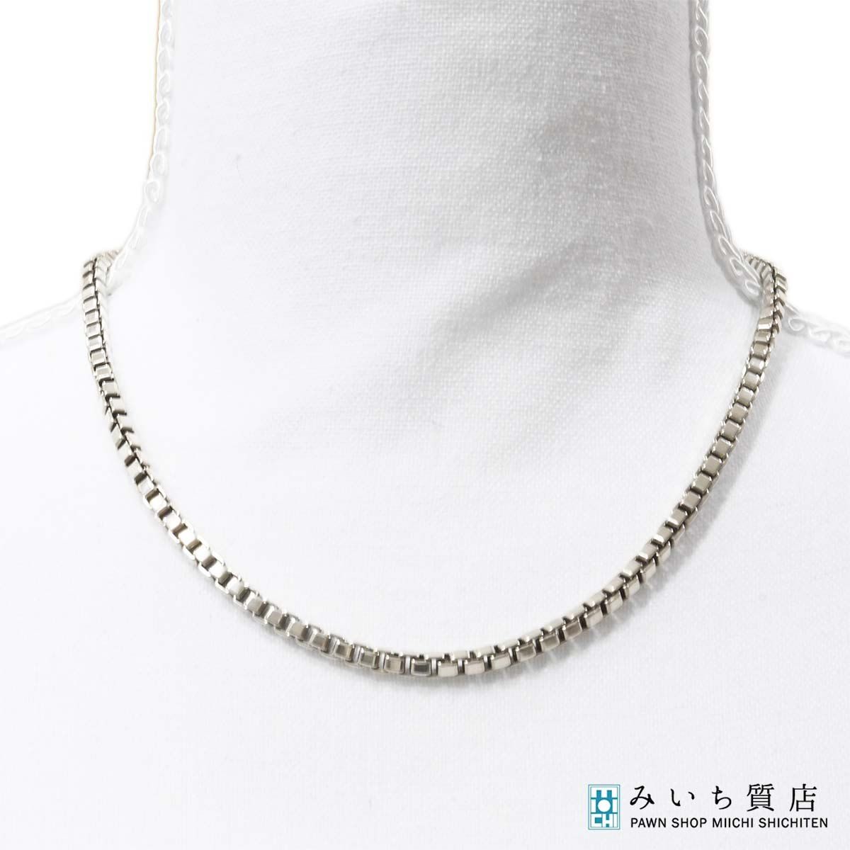 【箱、袋付き】ティファニー　ベネチアン　ネックレス　44cm　シルバー　美品 TIFFANY&Co.（ティファニー） ベネチアン リンク ネックレス シルバー
