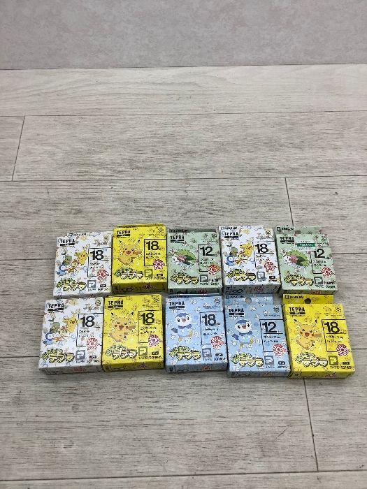 U17 ポケモンテプラ TEPRA ポッチャマ ピカチュウなど 12ｍｍ 18ｍｍ 他 未使用保管品 現状品