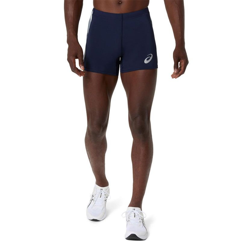 アシックス asics トラックグラフィックショートタイツ ランニング・陸上競技 ウェア (2091a830-400)、(400)ミッドナイト/クリ