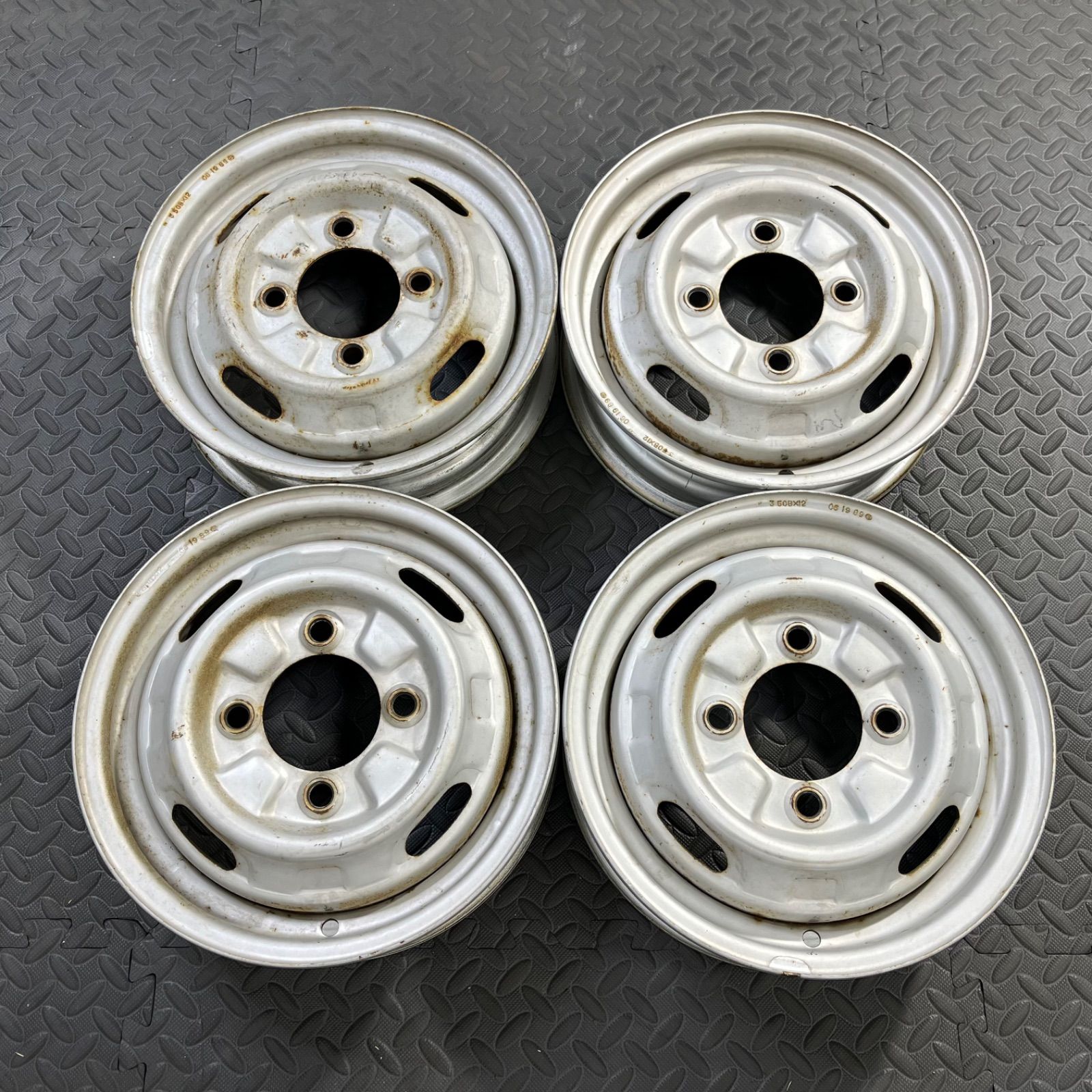 希少！ 三菱 ミニキャブ U15T 4WD PCD114.3 純正スチールホイール 12