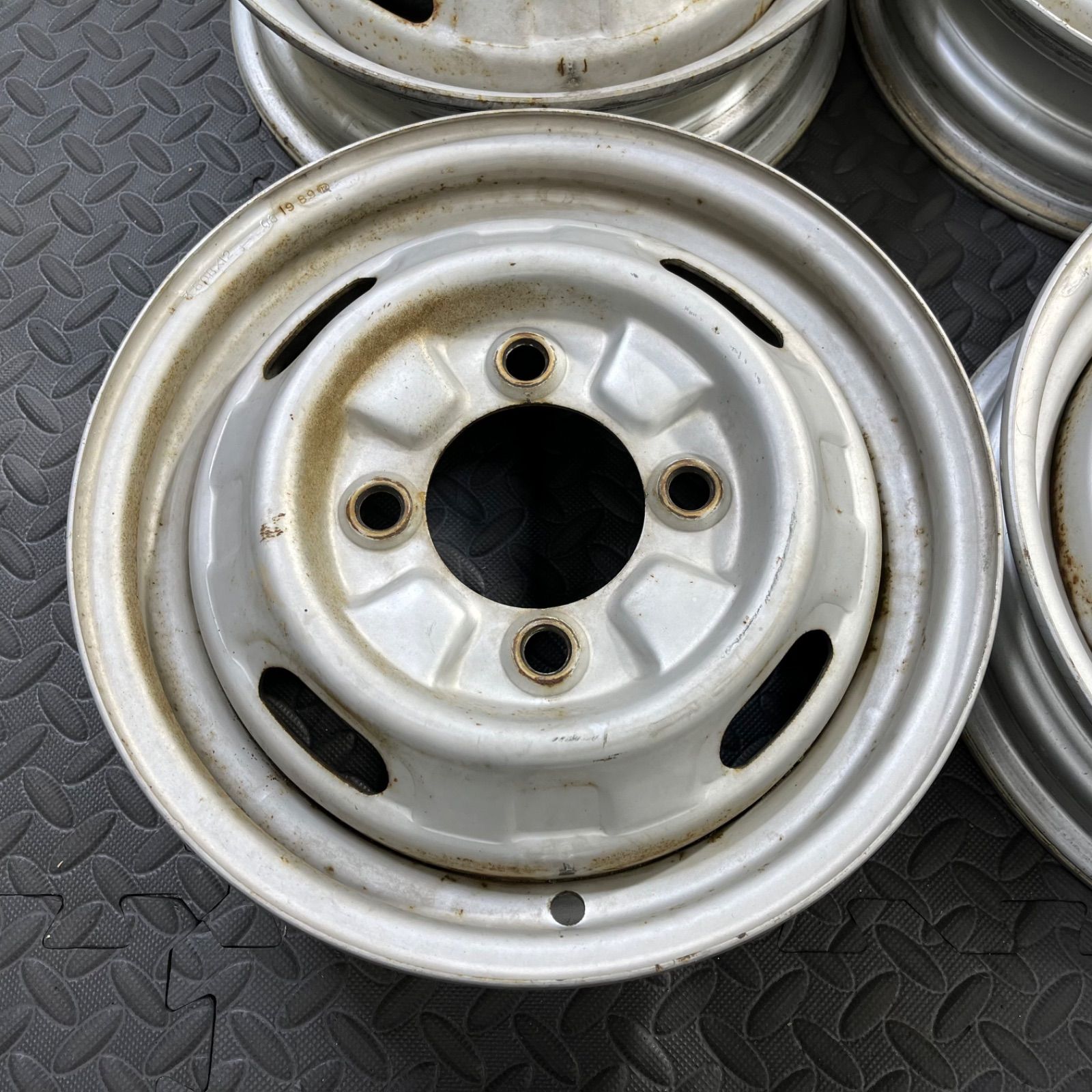 希少！ 三菱 ミニキャブ U15T 4WD PCD114.3 純正スチールホイール 12