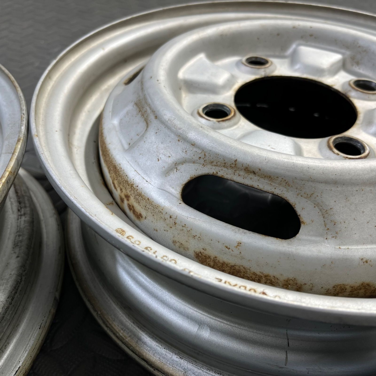 希少！ 三菱 ミニキャブ U15T 4WD PCD114.3 純正スチールホイール 12