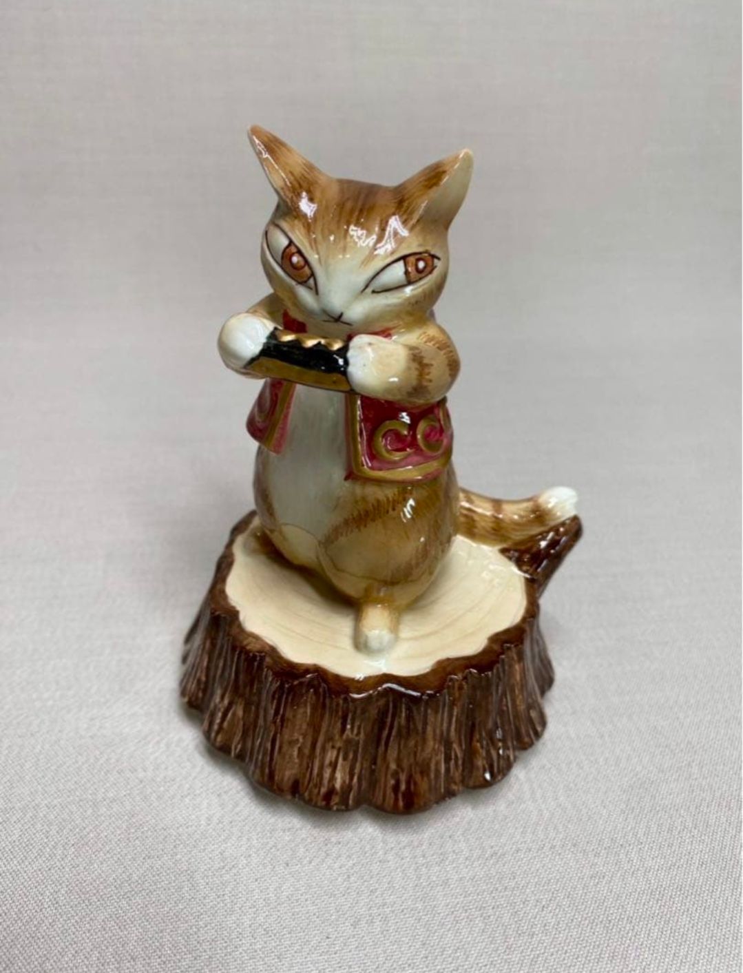 希少】わちふぃーるど ダヤン 陶器オルゴール 「マイ・ファニー