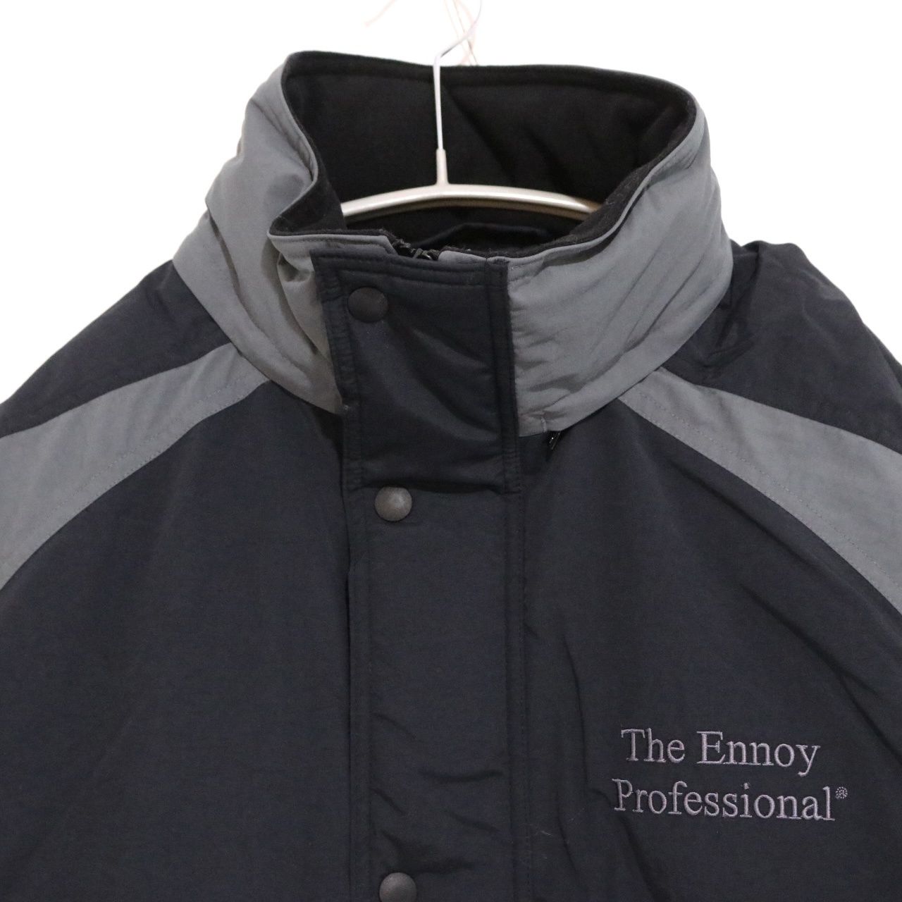 ENNOY PADDED NYLON BENCH COAT (BLACK/WHITE) Lサイズ｜Yahoo!フリマ 