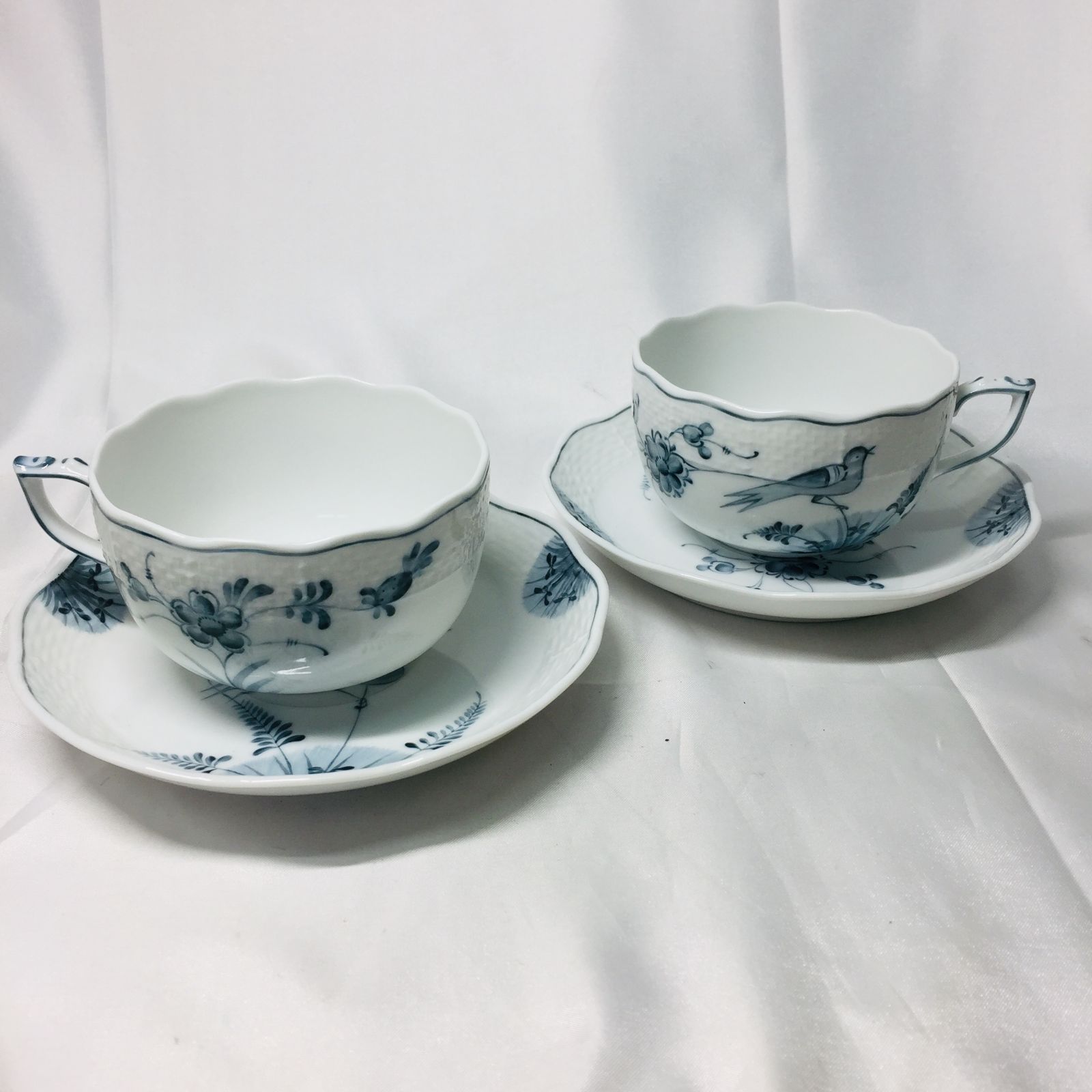 S【アンティーク】ヘレンド カップ&ソーサー 2客セット エキゾチック 
