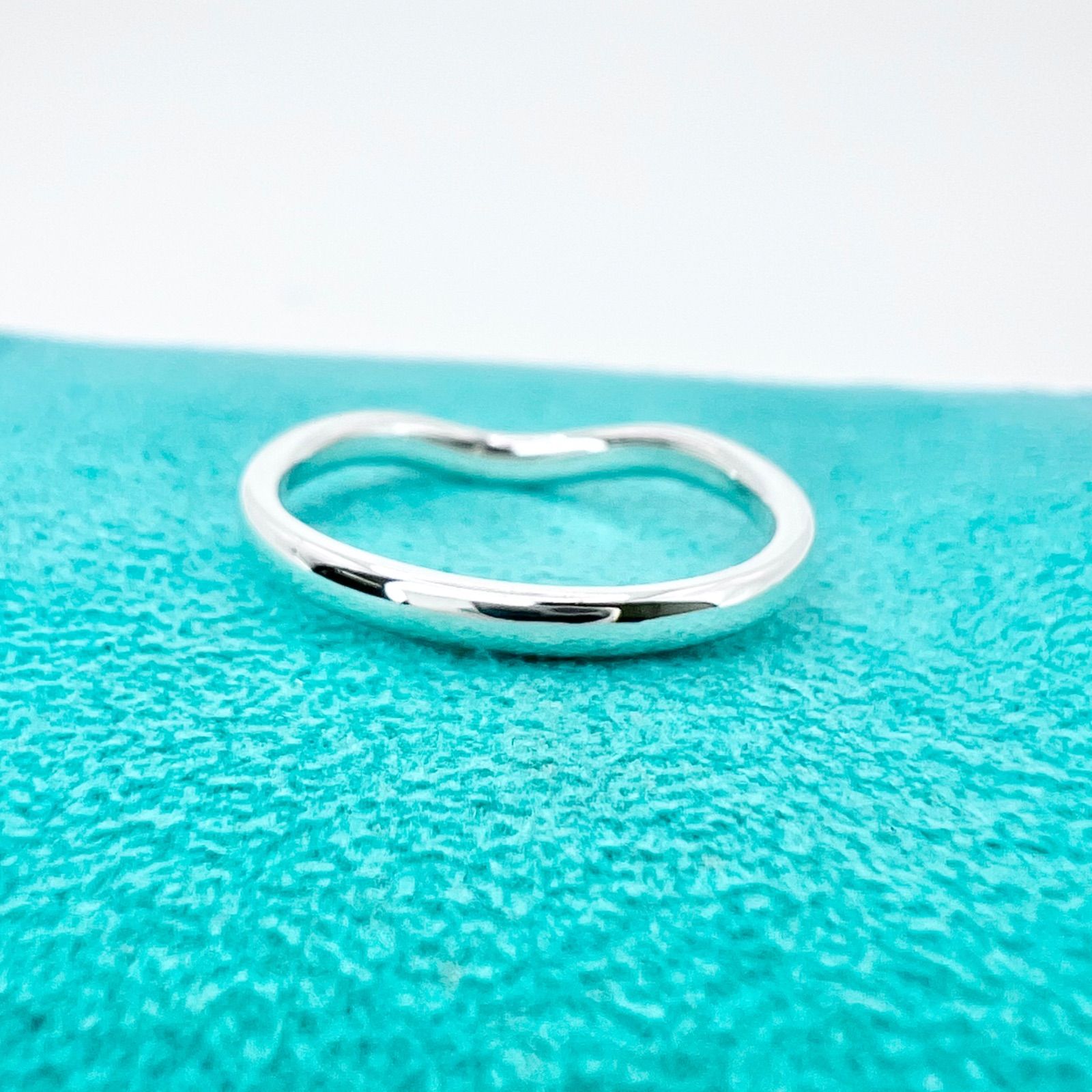 極美品 ティファニー カーブドバンド リング 11.5号 TIFFANY&CO. SV