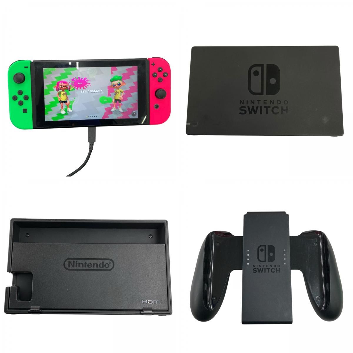 186000 現状品 Nintendo 任天堂 ニンテンドウ Nintendo ニンテンドースイッチ 本体初期型 HAC-001  [1000027793342] Amazonリニュード Nintendo Switch 本体のみ整備品