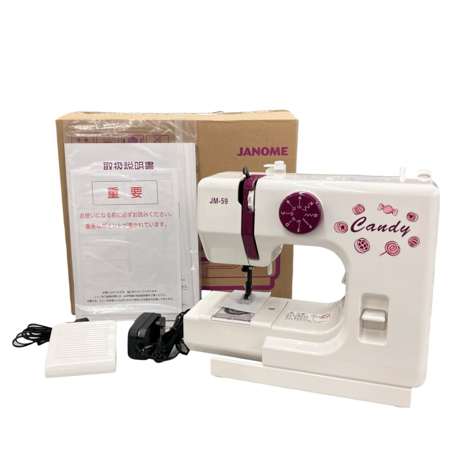 186000 通電確認のみ JANOME ジャノメ 現状品 ☆美品☆ ミシン Candy