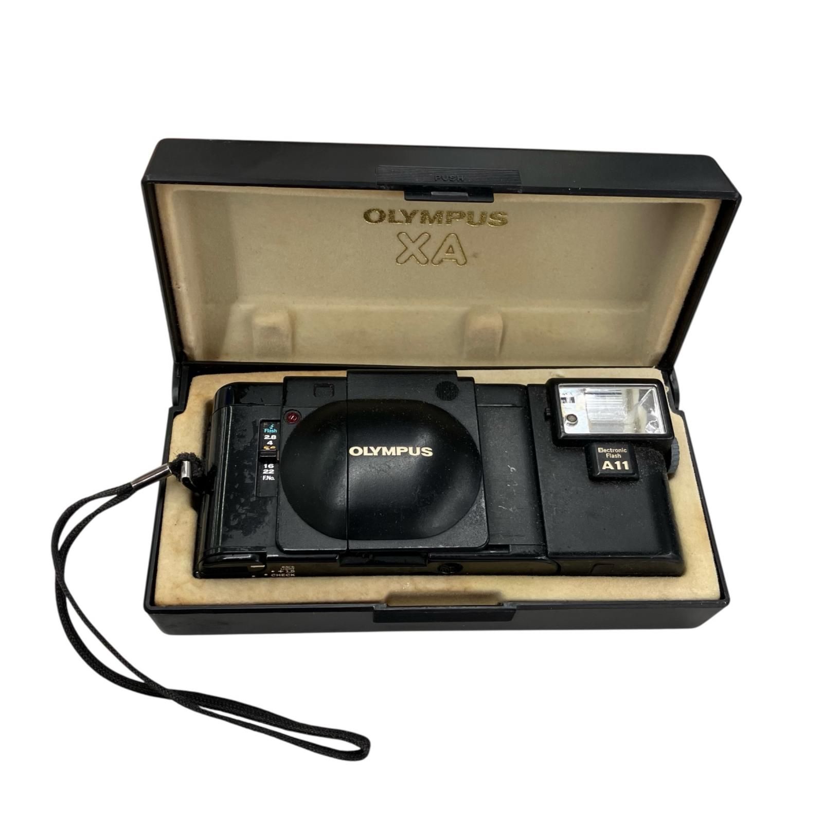 た*か様 OLYMPUS A11 コンパクトフィルムカメラ　xa レトロ　ジャン 186000 現状品 OLYMPUS オリンパス フィルムカメラ コンパクトカメラ
