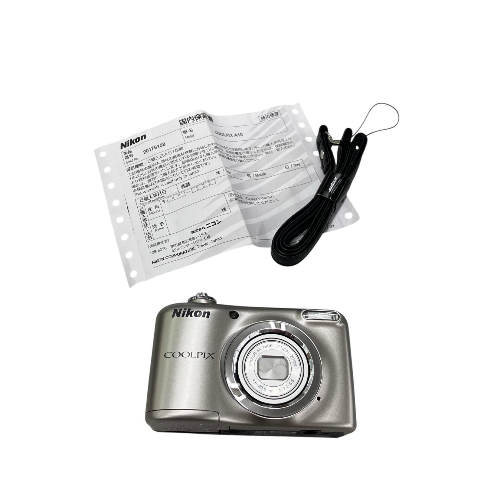 186000 動作未確認 Nikon ニコン 現状品 デジタルカメラ COOLPIX A10