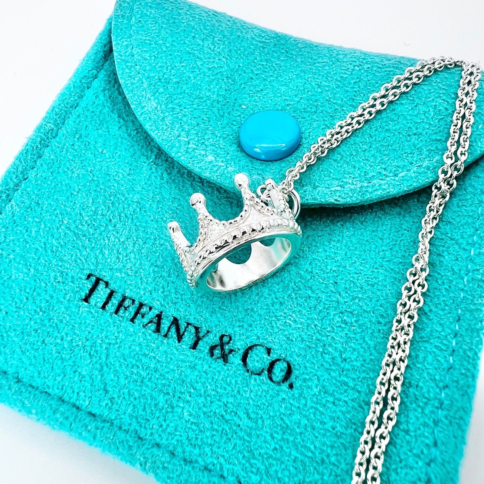 極美品 ティファニー クラウン ネックレス ペンダント TIFFANY&CO. SV 925 王冠
