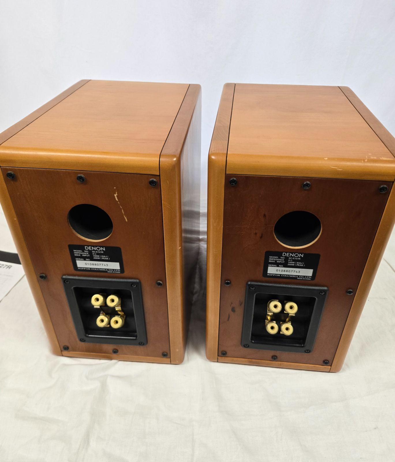 DENON SC-E727R スピーカーシステム 動作良好 説明書付 デノン - メルカリ