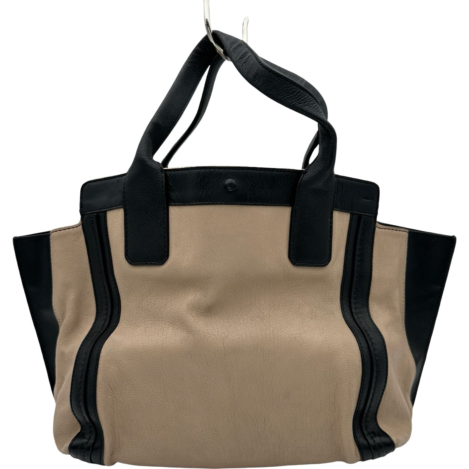 クロエ Chloe アリソントート ベージュ/ブラック レザー レディース 