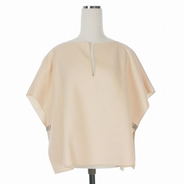 ファビアナフィリッピ ダブルフェイス スキッパーネック トップス ニット ファビアナフィリッピ FABIANA FILIPPI ダブルフェイス スキッパー
