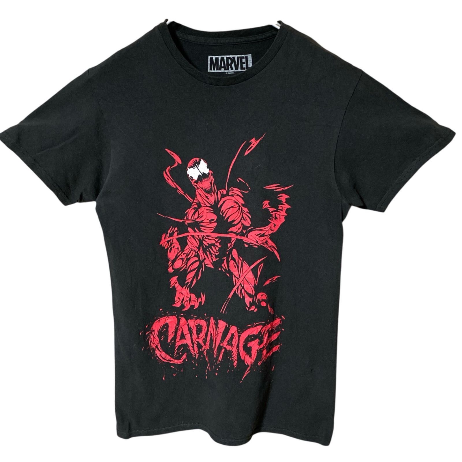 ブラック 黒 MARVEL カーネイジ プリントTシャツ キャラクター