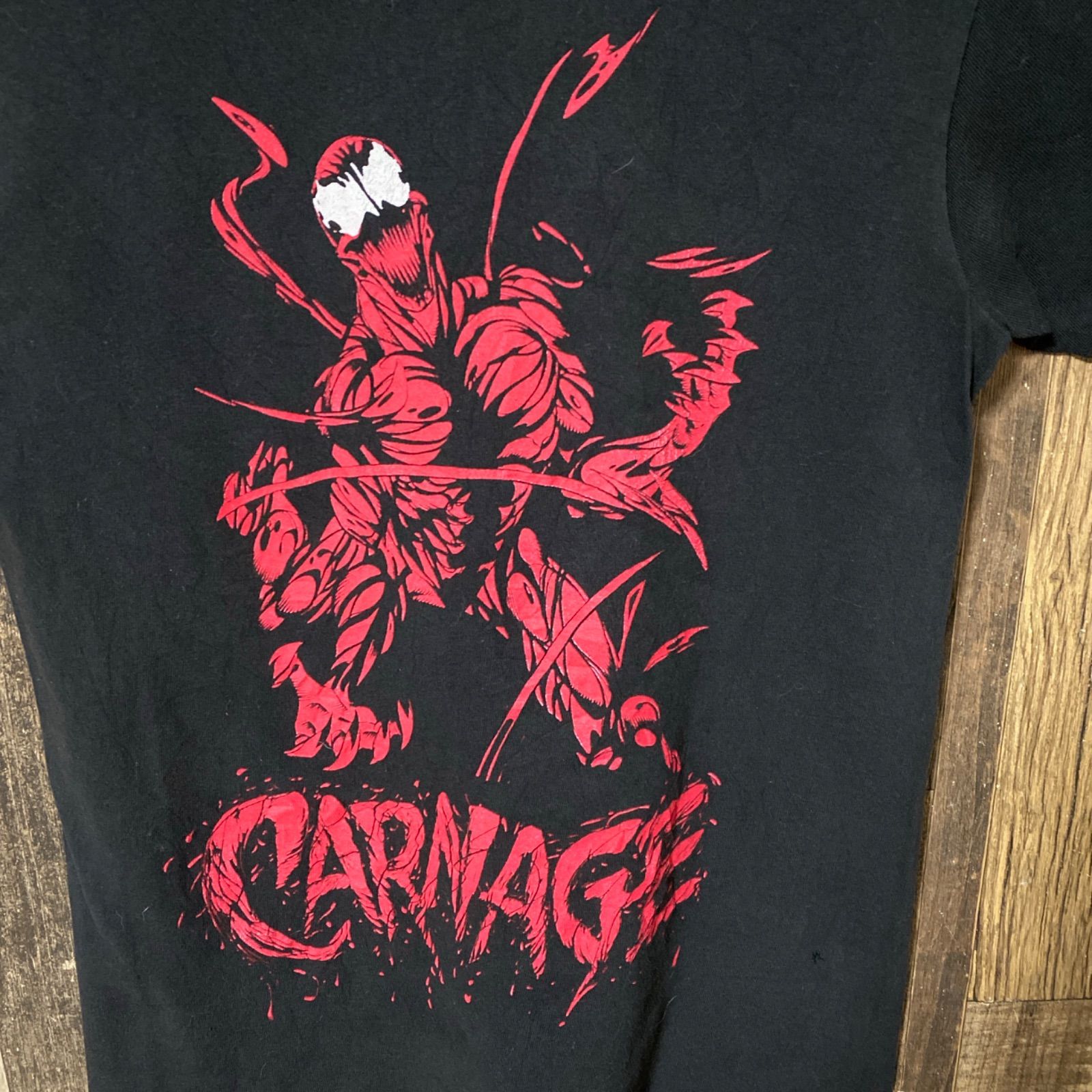 MARVEL カーネイジ Tシャツ L ブラック 黒 MARVEL カーネイジ プリントTシャツ キャラクター