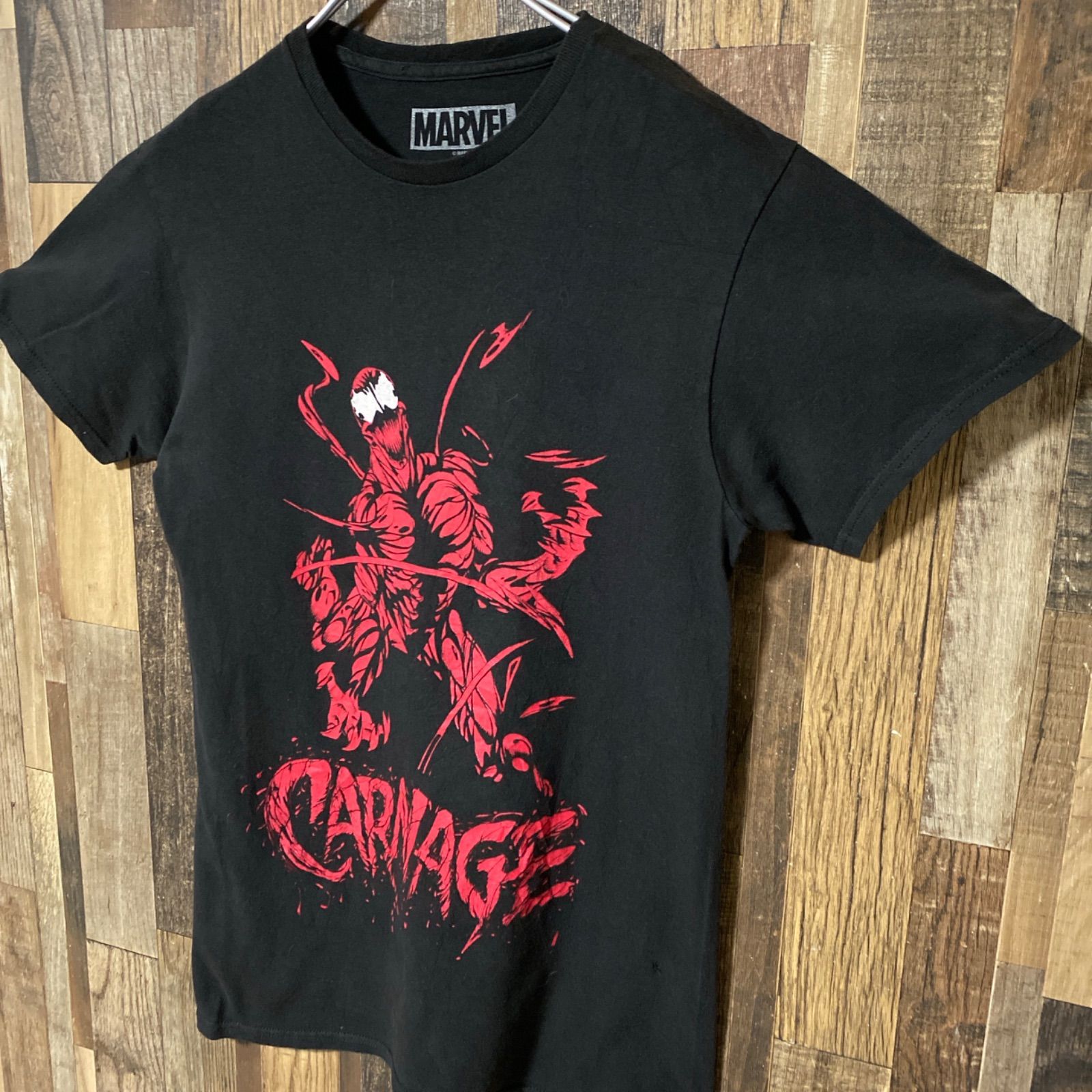 MARVEL カーネイジ Tシャツ L ブラック 黒 MARVEL カーネイジ プリントTシャツ キャラクター