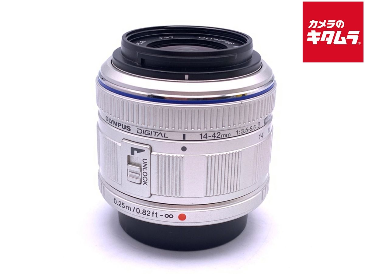 難あり品】 オリンパス M.ZUIKO DIGITAL 14-42mm F3.5-5.6 II シルバー 