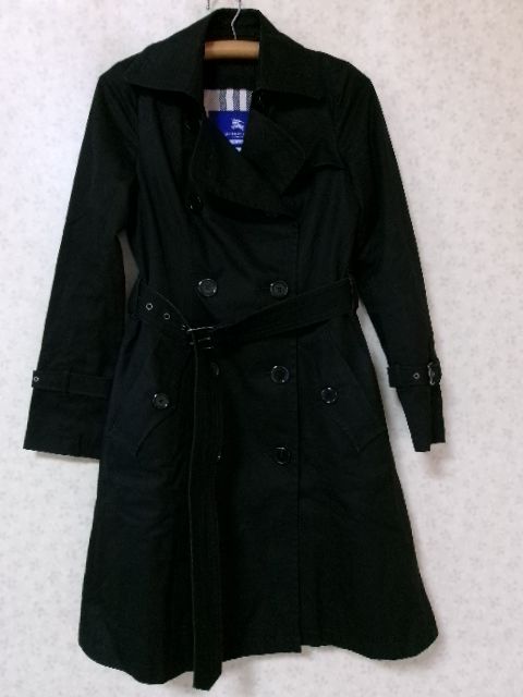 バーバリーブルーレーベル トレンチコート ライナー付き 黒 BURBERRY BLUE LABEL - バーバリー ブルーレーベル BURBERRY BLUE