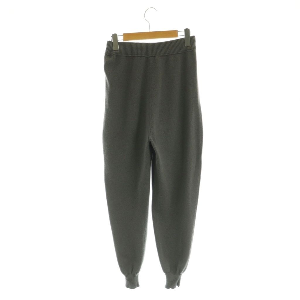 ドゥロワー drawer ニットリブパンツ　ウールカシミヤ ドゥロワー Drawer ウールカシミヤ12Gニットパンツ ジョガー イージー