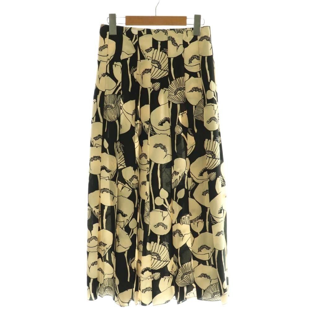 【極美品】GUCCI シルク100% プリーツスカートサイズ38 タグ付き 中古・古着通販】GUCCI (グッチ) Pleated Skirt Ladybug Long Ivory