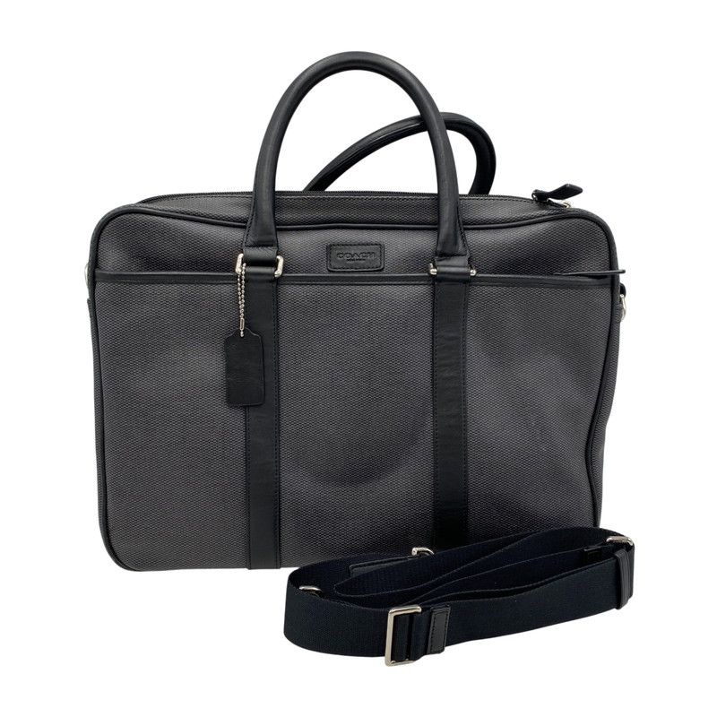 COACH コーチ ビジネスバッグ 2Way ビジネスバッグ F71389 中古品】COACH コーチ F71389 HERITAGE CHECK SLIM BRIEF 2WAY BAG