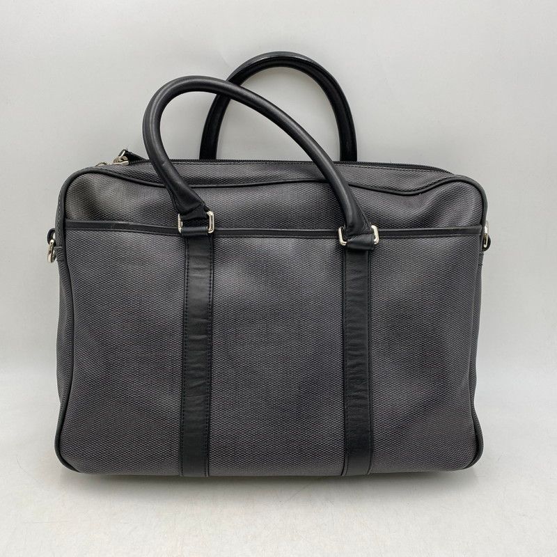 中古品】COACH コーチ F71389 HERITAGE CHECK SLIM BRIEF 2WAY BAG