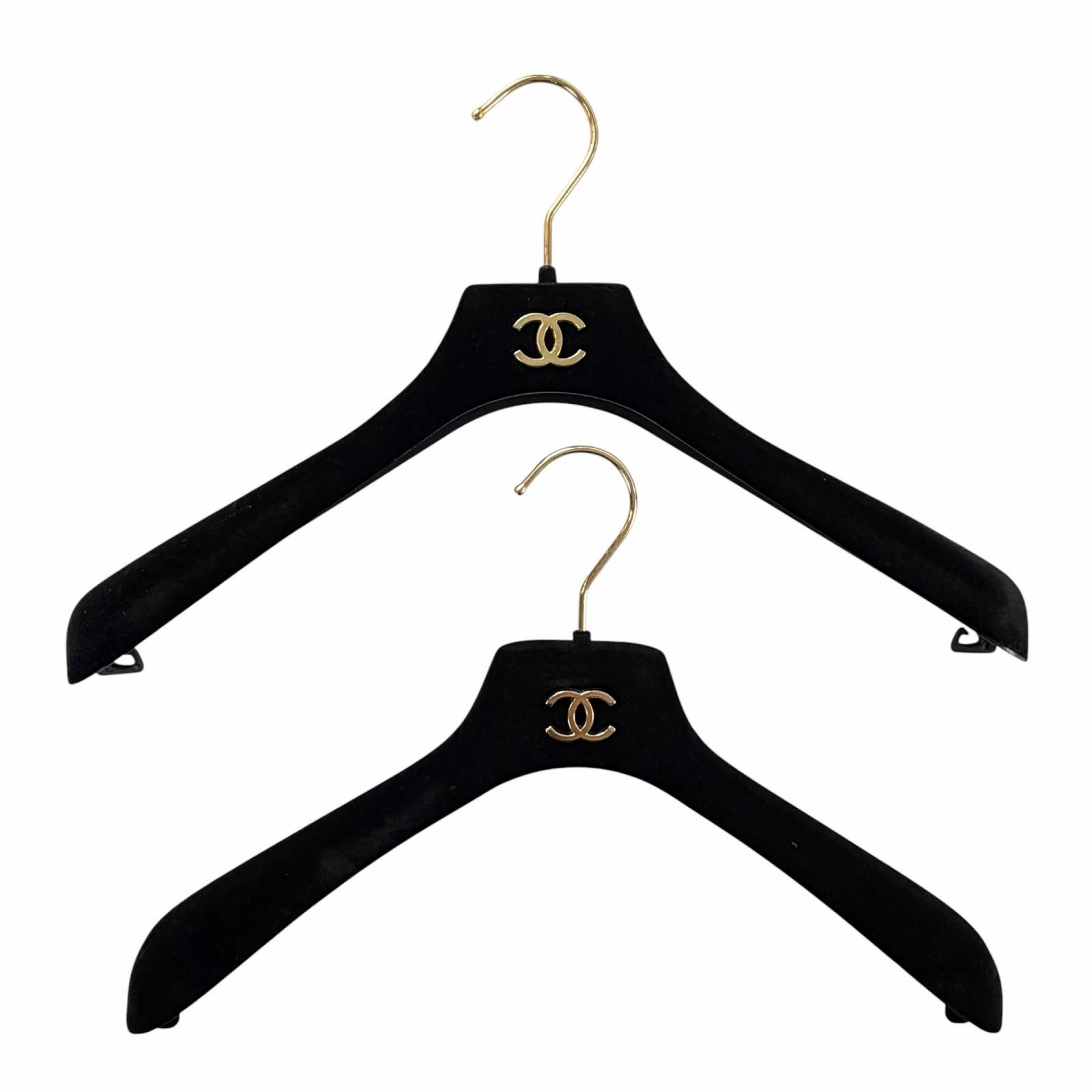 シャネル CHANEL ココマーク　ベロアハンガー 8点セット ドンドン見直し】美品◇CHANEL シャネル ココマークデザイン ベロア
