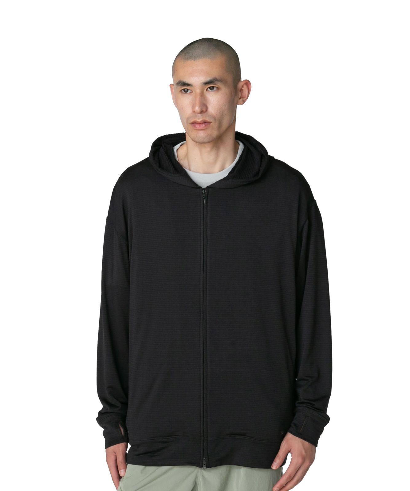 新品 スノーピーク(snow peak)パーカーBreathable Dry Grid Zip Up Hoodie size MBLACKSW-25SU007フェス キャンプ アウトドア