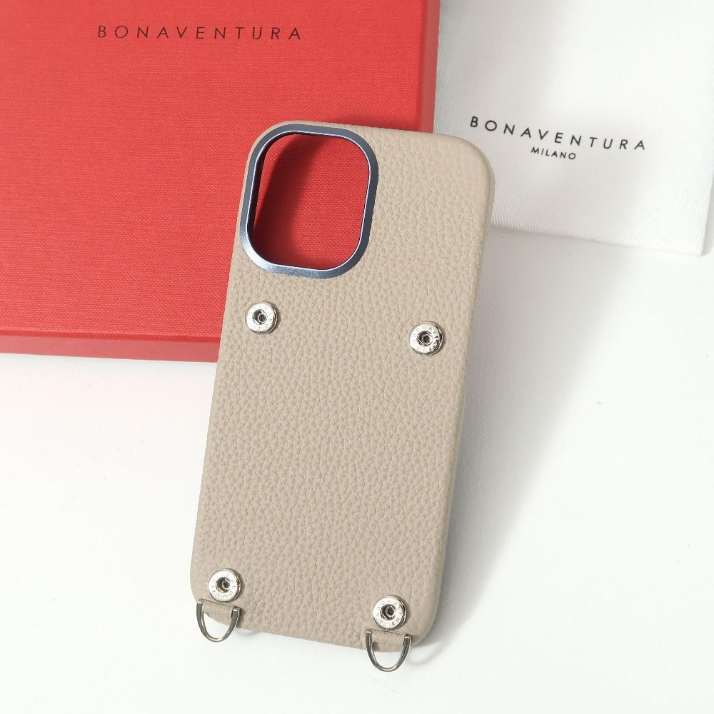 美品 BONAVENTURA iPhoneケース グレージュ - メルカリ
