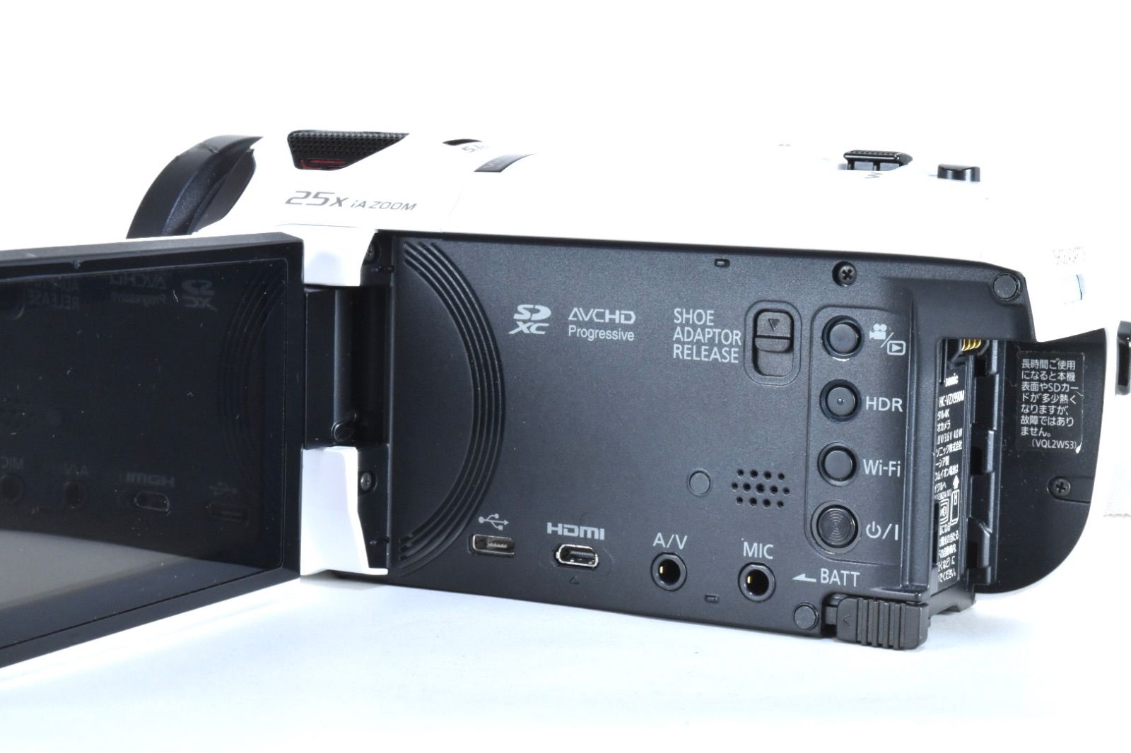 ジャンク品】Panasonic HC-VZX990M デジタルビデオカメラ ホワイト