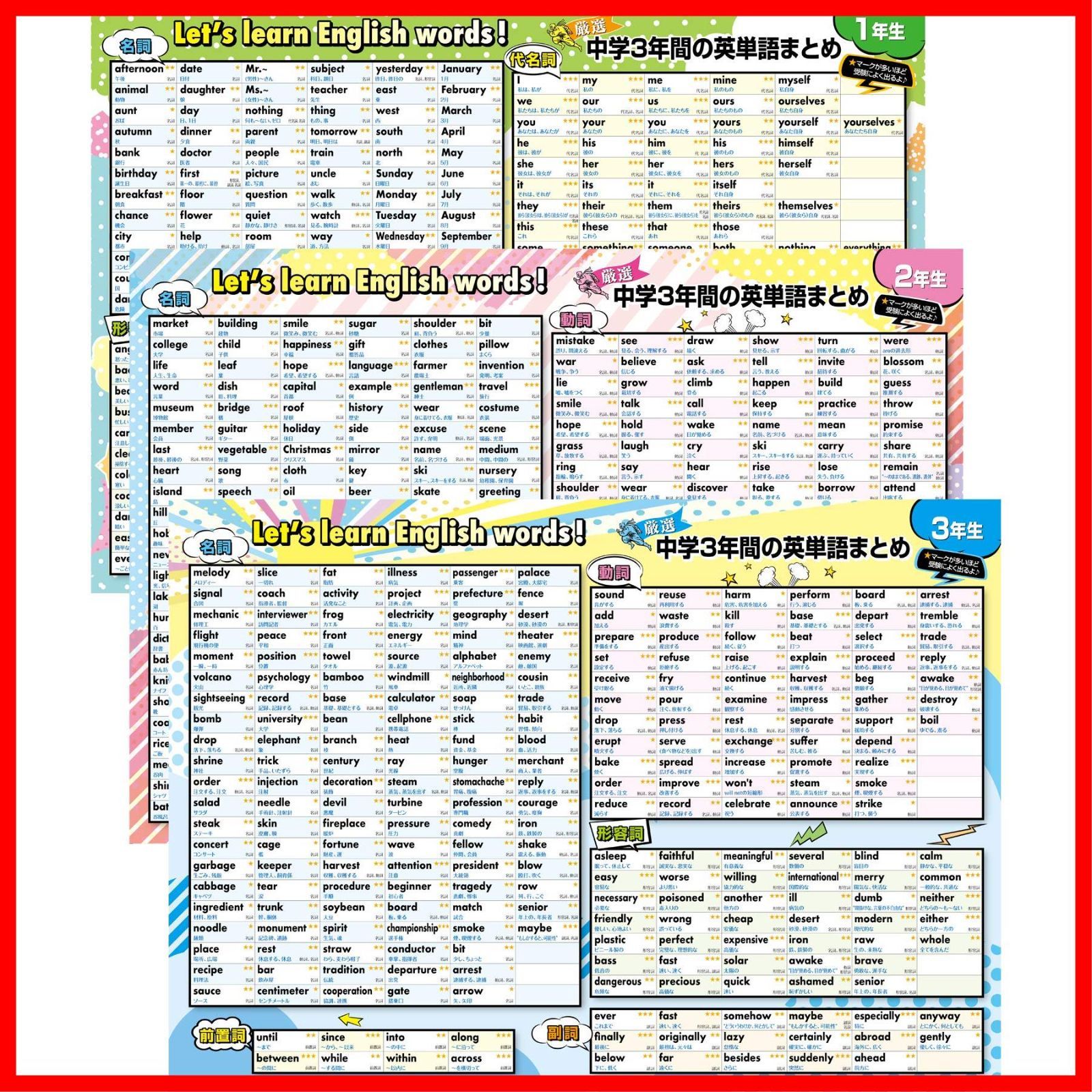 即日発送】単語帳 防水 英語 B3サイズ TOEIC 耐水 高校受験 厳選750語